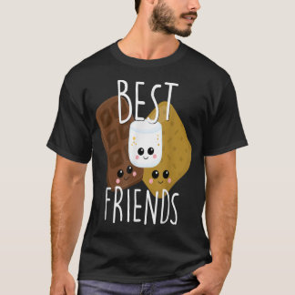 T-shirt Bestie Cadeau Cute Food BFF Best Friend Smores Sco