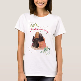 T-shirt Bestie en blanc