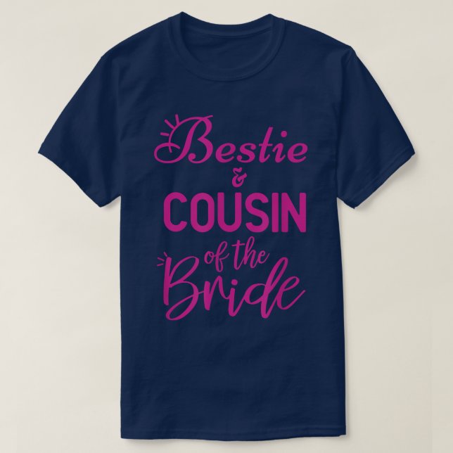 T-shirt Bestie Et Cousin De La Mariée 30 (Design devant)