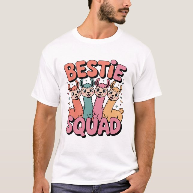 T-shirt Bestie Squad Granddaughter Niece Funny Squad Lover (Devant)