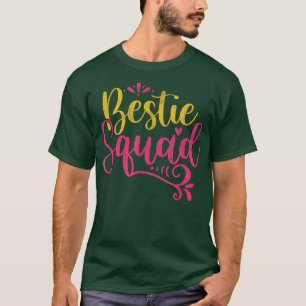 T-shirt Bestie Squad Mariée Mignonne Bridesmaid Bacheloret