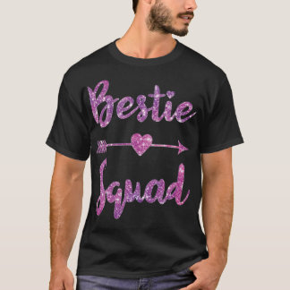 T-shirt Bestie Squad Meilleur Ami BFF Matching Couple afro