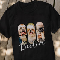 Besties Animal simple moderne Jouer Trois photos