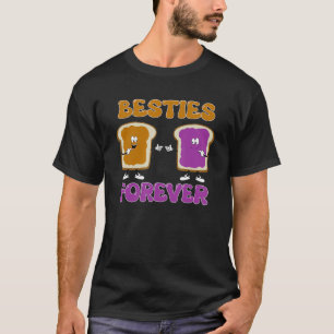 T-shirt Besties Beurre D'Arachide Et Jelly Pour Toujours M