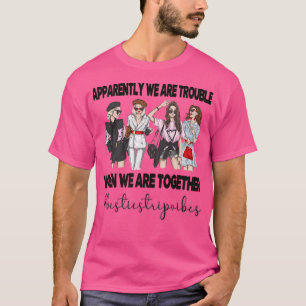T-shirt Besties Vibes Voyage Meilleur Ami Vacances Voyage 