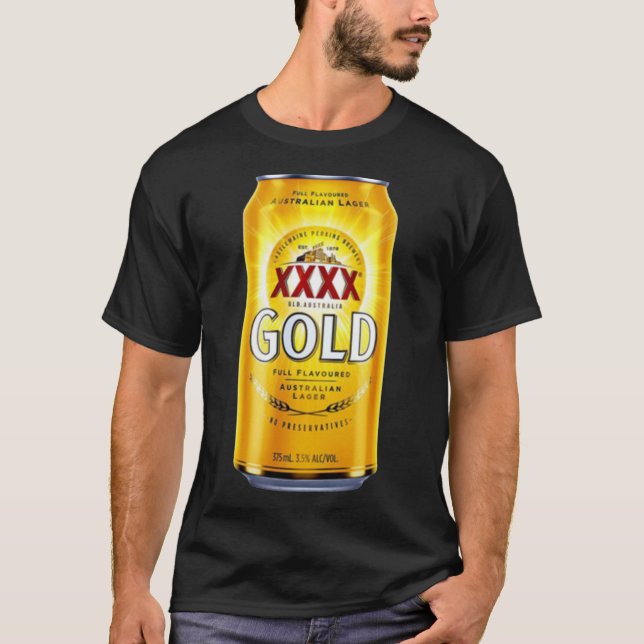 T-shirt Bestseller XXX Gold Can Logo Essentiel  (Devant)