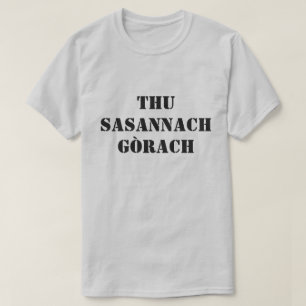 T-shirt bête Anglais en gaélique écossais