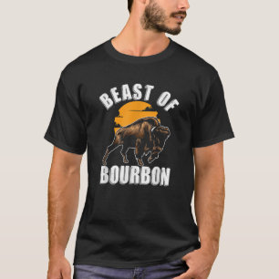 T-shirt Bête De Bison De Bourbon Alcool De Buffalo À Boire