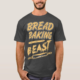 T-shirt Bête de cuisson de pain Awesome Vintage Baker Tee