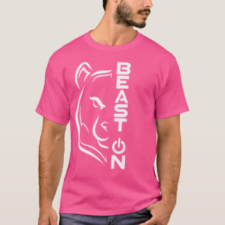 T-shirt Bête De Tête D'Ours Sur Gymnase Entraînement Fitne