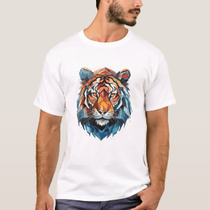 T-shirt Bête de tigre animal monde de la faune Découverte 