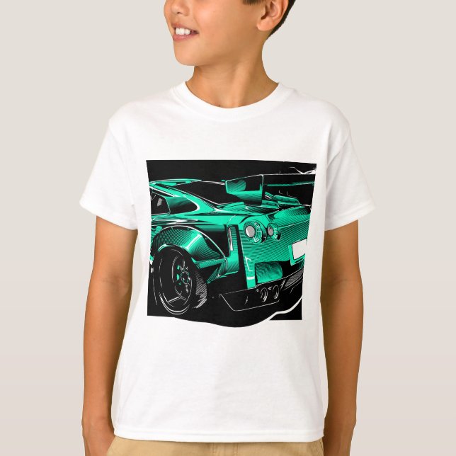 T-SHIRT BÊTE VERTE R R35 GTR (Devant)
