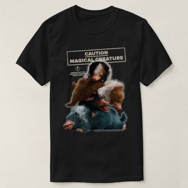 T-shirt Bêtes fantastiques Les crimes de Grindelwald Cuddl (Design devant)