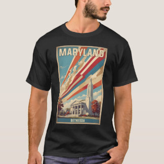 T-shirt Bethesda Maryland Usa Tourisme Vintage voyage