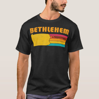 T-shirt Bethlehem Pennsylvanie Vintage Souvenir désorganis