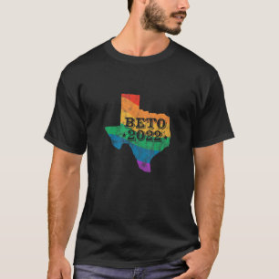 T-shirt Beto 2022 LGBT Rainbow Texas Carte Orourke Electio
