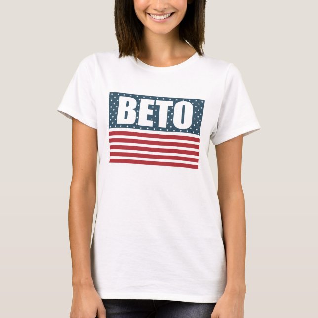 T-shirt Beto American Flag Texas gouverneur 2022 élection (Devant)