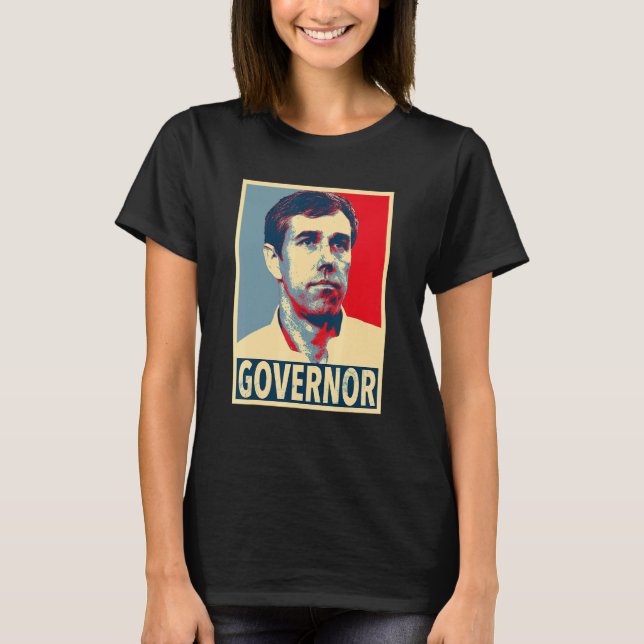 T-shirt Beto O'rourke Beto, Gouverneur (Devant)