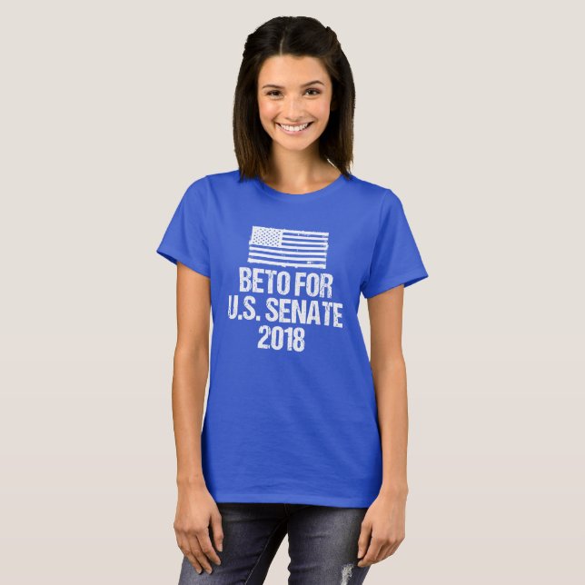 T-shirt Beto pour l'élection de moyen terme du sénat 2018 (Devant entier)