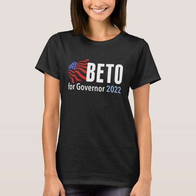T-shirt Beto pour l'élection du gouverneur 2022 Texas Wome (Devant)