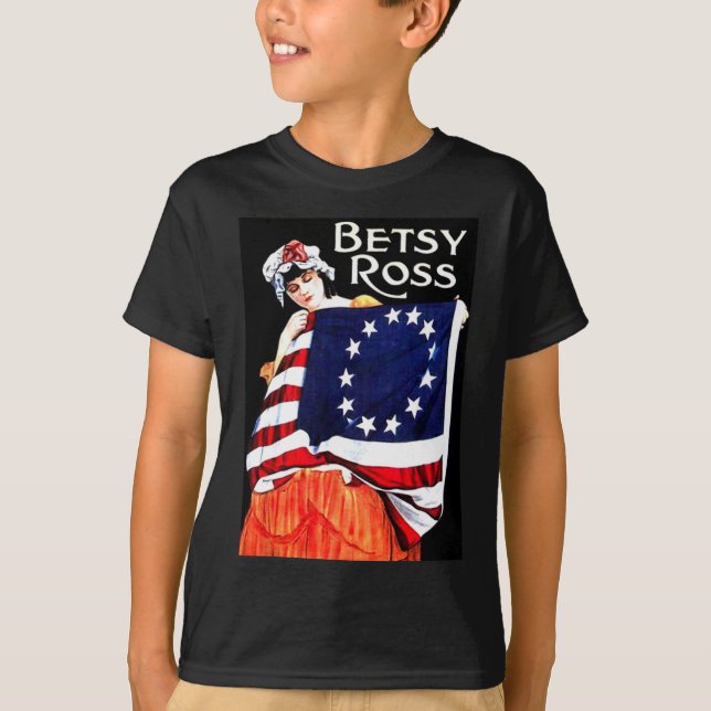 T-shirt Betsy Ross American Flag 1776 Art 4 juillet Cadeau (Devant)
