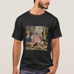 T-shirt Betsy Ross Drapeau Nous 4E Juillet Vieux Glory Ame