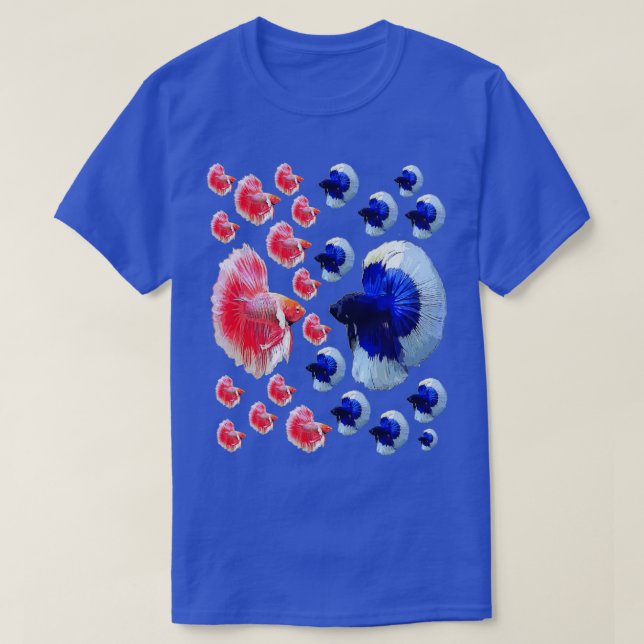 T-shirt Bétta Fish Collage (Design devant)