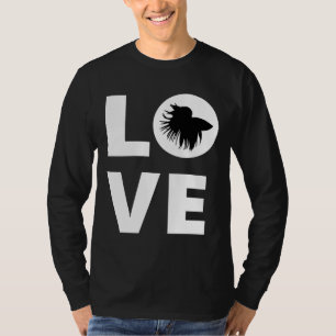 T-shirt Betta Fish Love Betta Fish Siamese Lutter Poisson 