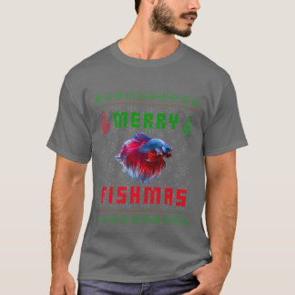 T-shirt Betta Fish Siamese Fighting Fish Christmas Sweater