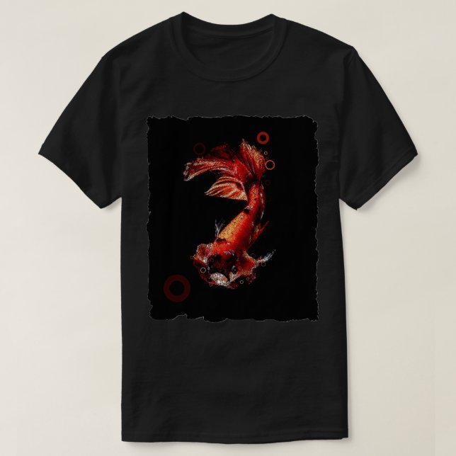 T-shirt Betta Fish Siamese Lutter contre le poisson 1 (Design devant)