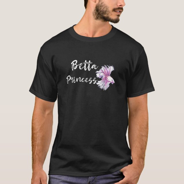 T-shirt Betta Princesse Siamese Lutte Poisson Betta Splend (Devant)