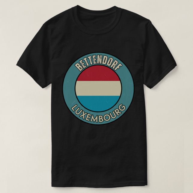 T-shirt Bettendorf, Luxembourg (Design devant)