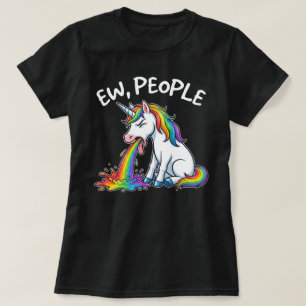 T-shirt Beurk les gens Licorne