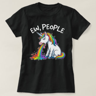 T-shirt Beurk les gens Licorne