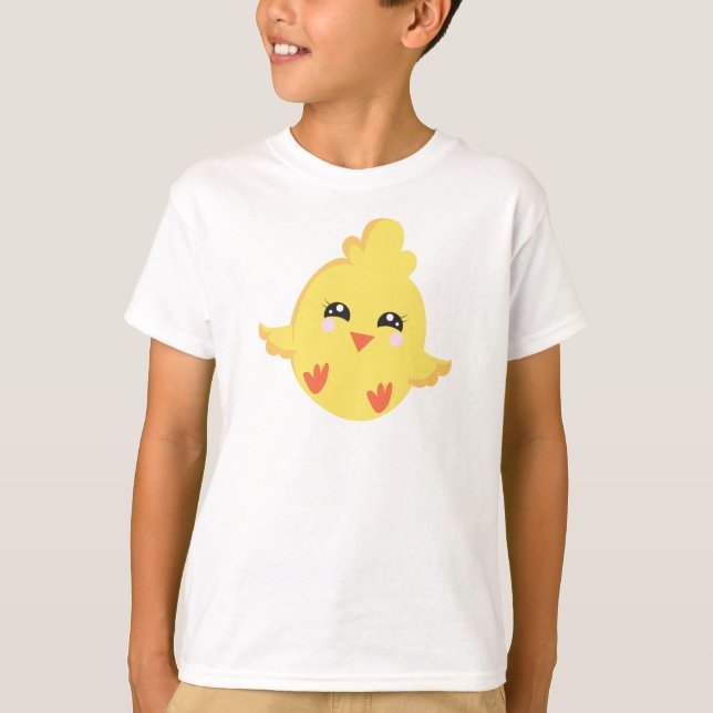 T-shirt Beurre, Bébé Poulet, Petit Poulet, Beurre (Devant)