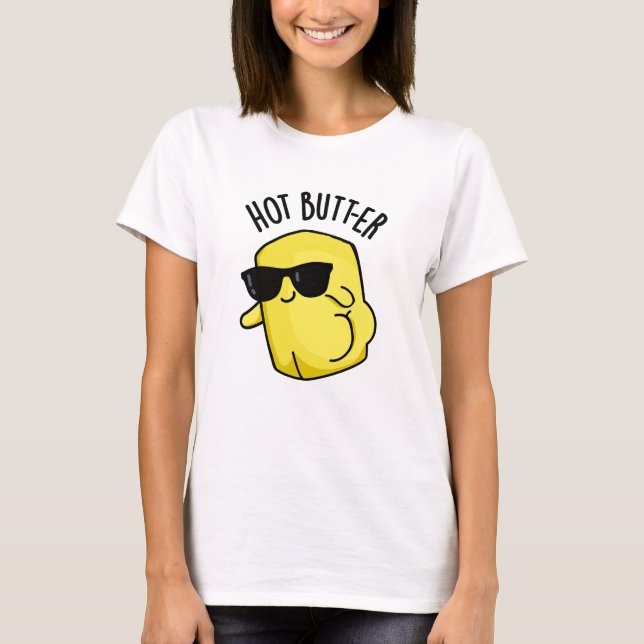 T-shirt Beurre chaud amusant jeu de nourriture (Devant)
