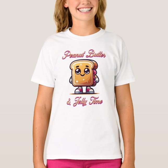 T-shirt Beurre d'arachide et temps de gelée (Devant)