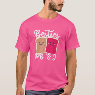 T-shirt Beurre D'Arachide Filles Besties Cute Pb&j Bff