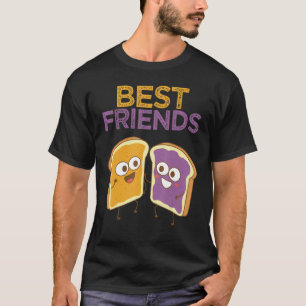 T-shirt Beurre d'arachide Jelly Sandwich Matching Bff Food