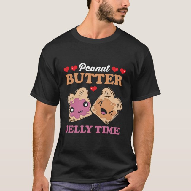 T-shirt Beurre d'arachide Jelly temps Twin (Devant)