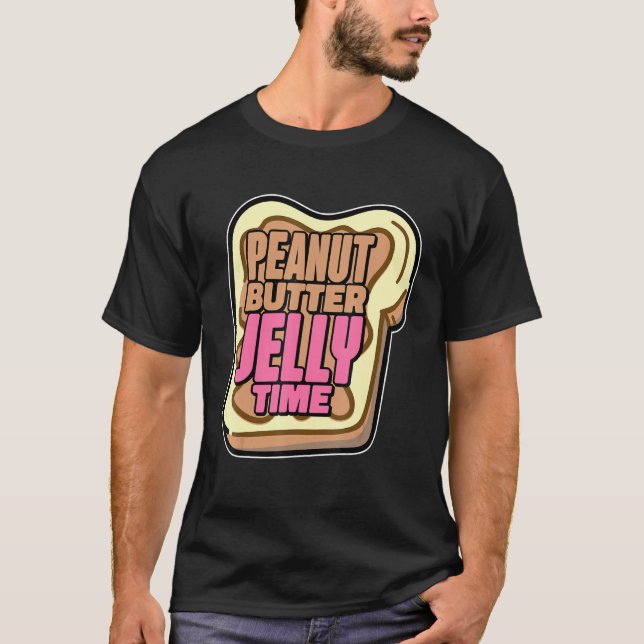 T-shirt Beurre d'arachide mignonne Jelly Heure Pbj Nourrit (Devant)