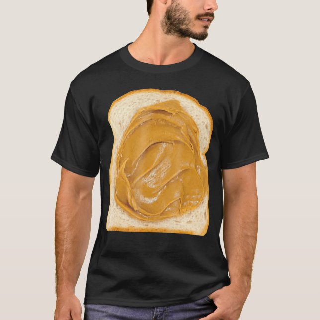 T-shirt Beurre d'arachide sur le costume de pain (Devant)