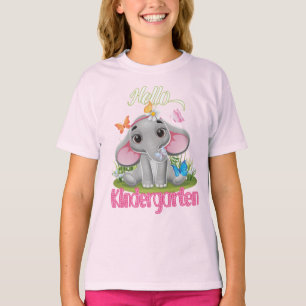 T-shirt Beurre Eléphant jardin d'enfants Retour à l'école