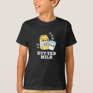 T-shirt Beurre Lait Drôle Nourriture Laitier Jeu Basse BG