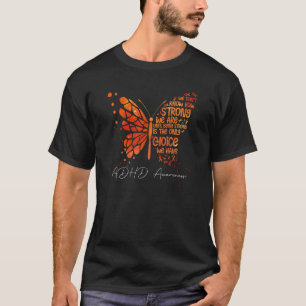 T-shirt Beurre Orange Ruban Adhd Sensibilisation