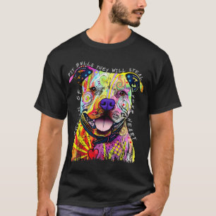 T-shirt Beware Of Pit Bulls They Will Steal Your Heart