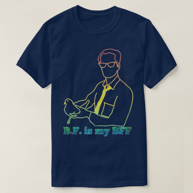 T-shirt BF Skinner is my BFF rainbow (Design devant)