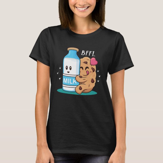 T-shirt BFL Best Friend 4 Life Biscuit Hugging Milk ON BA (Devant)