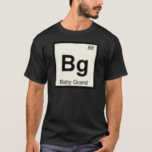 T-shirt Bg - Piano à queue Chemistry Tableau périodique