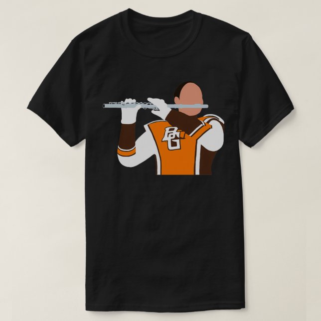 T-shirt BGSU Flute de bande de marquage de faucon (Design devant)